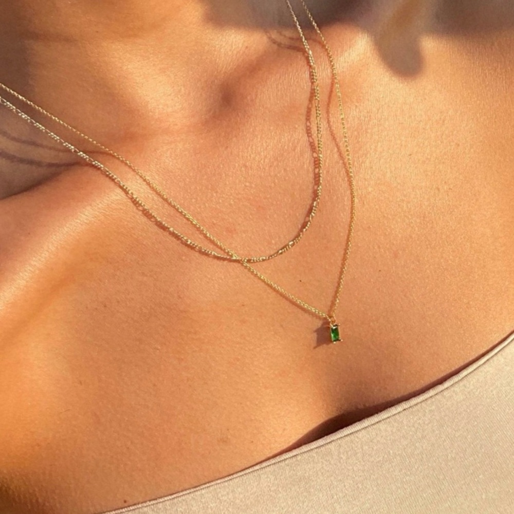 LLUME Kismet Daily Set - Colette Necklace & Kismet Necklace with Emerald